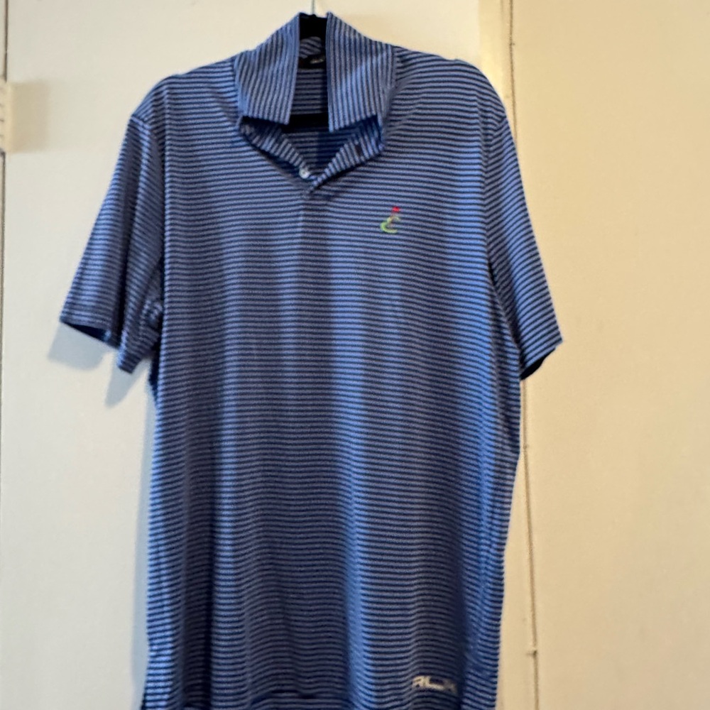 Ralph Lauren Navy Striped Polo Shirt
